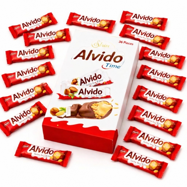 JABRICO Alvido Crispy Chocolatebar With Hazelnut cream 36 pieces